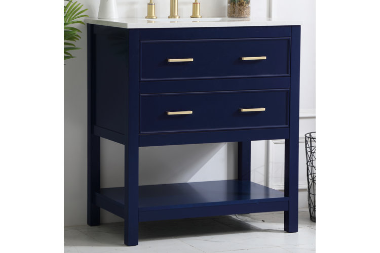 Goodin 30 Single Bathroom Vanity Set Blue